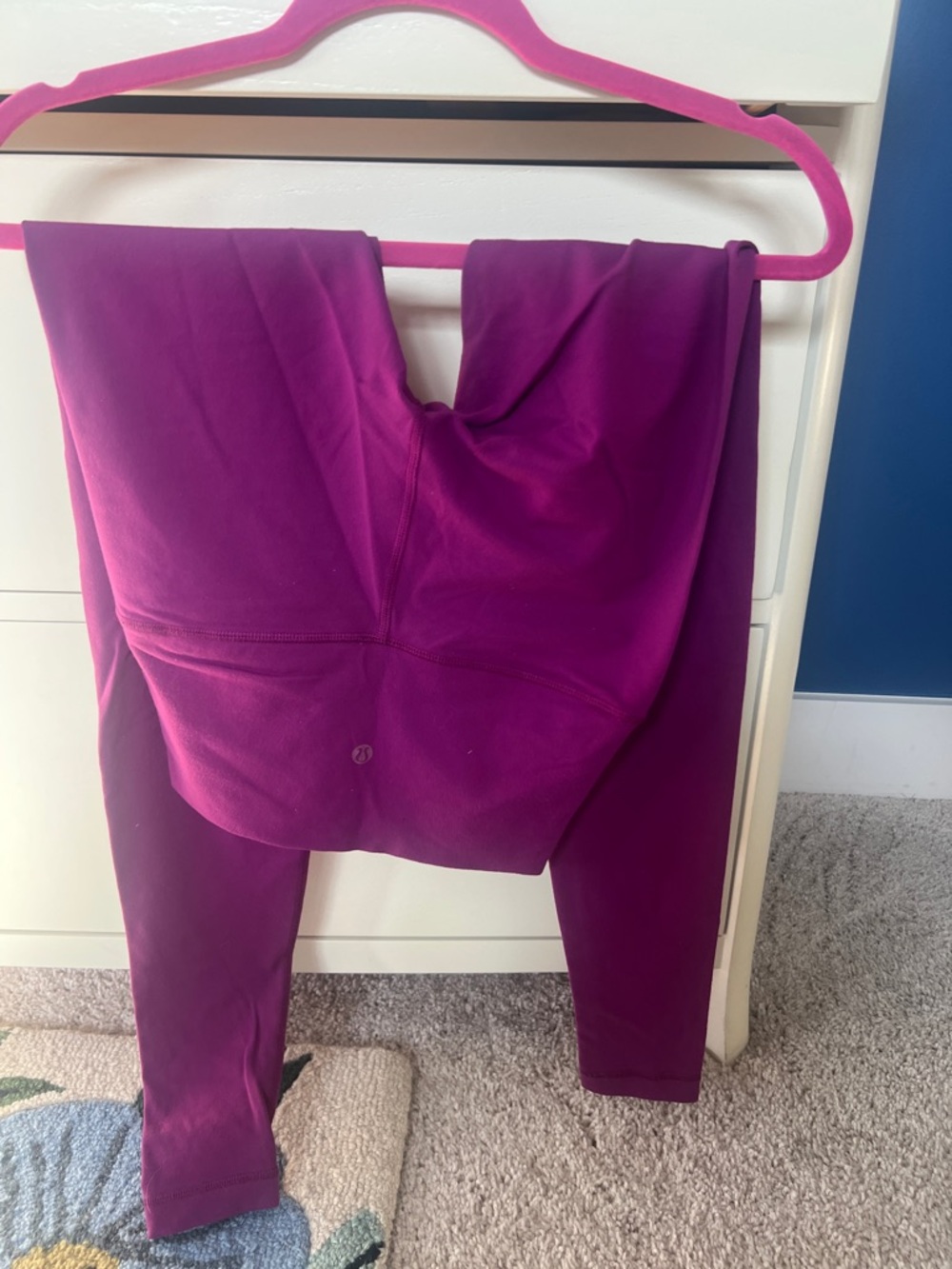 Lululemon magenta wunder under high waist leggings size 6